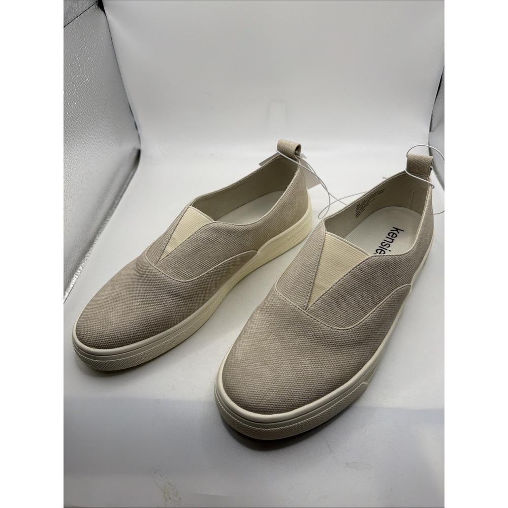 Kensie Ladies Size 6 Salia Beige Slip On Loafers. Easy On And Flexible.